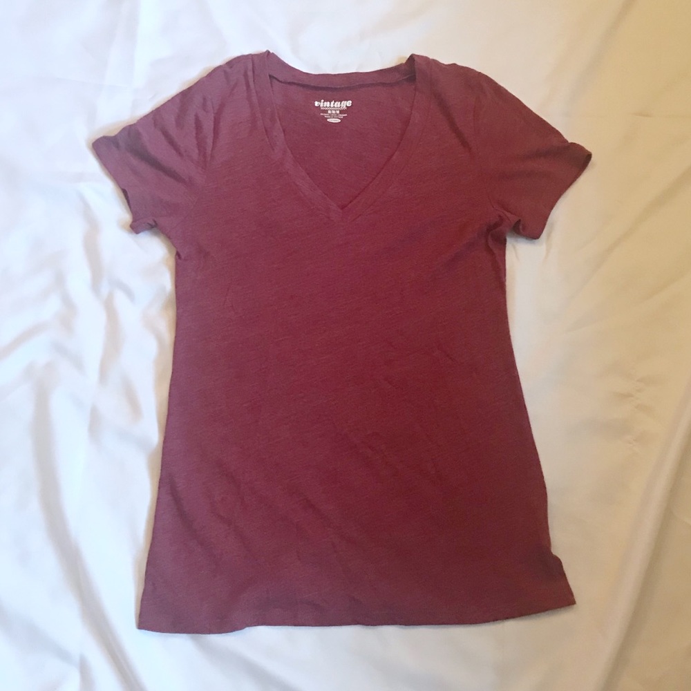 Maroon VNeck